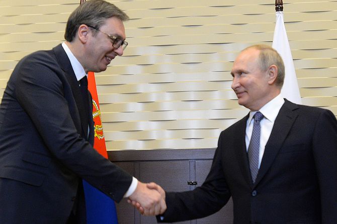 Aleksandar Vucic, Vladimir Putin Aleksandar Vucic, Vladimir Putin