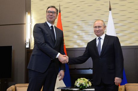 Aleksandar Vucic, Vladimir Putin