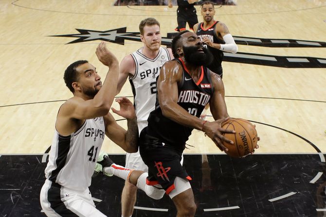 Rockets Spurs Basketball