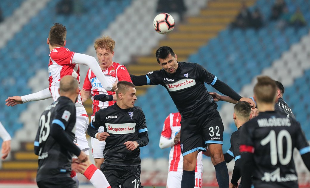 Fudbaleri Crvene zvezde pobedili Spartak Suboticu rezultatom 3:0 u