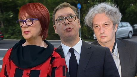 Aleksandar Vučić, Vedrana Rudan, Milomir Marić