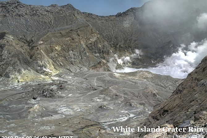 Novi Zeland, erupcija vulkana