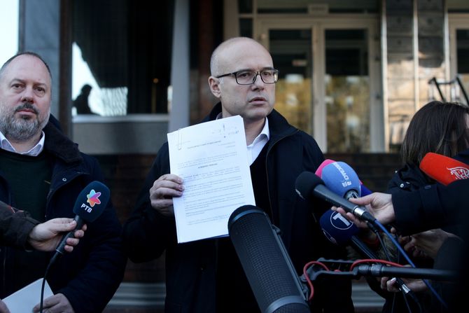 Miloš Vučević, podnošenje prijave Miloš Vučević, podnošenje prijave