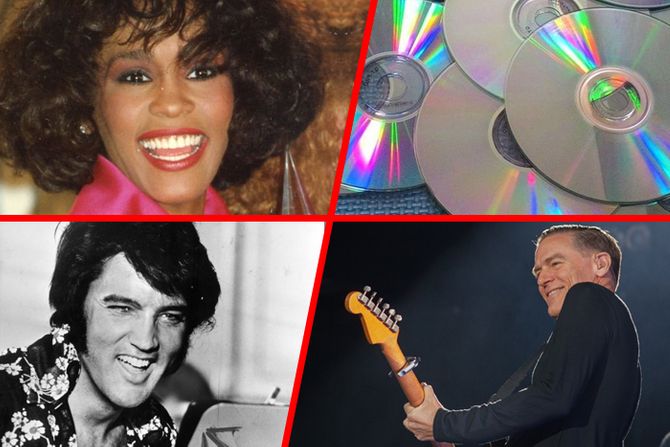 Bryan Adams, Whitney Houston, Vitni Hjuston, Elvis Presley Prisli Elvis