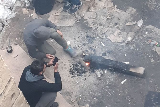 Migranti na Kalemegdanu Migranti na Kalemegdanu