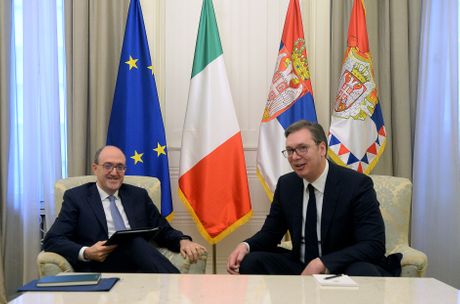 predsednik Srbije Aleksandar Vučić, ambasador Italije