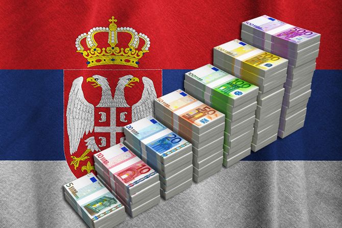 Srbija, evri