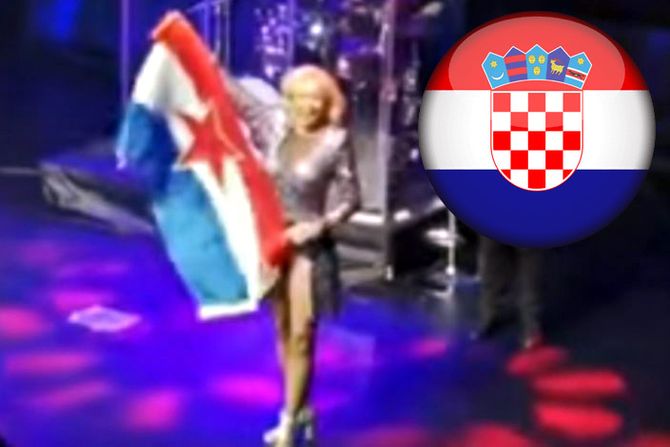 Lepa Brena, Jugoslavija zastava Jugoslavije YU i Hrvatska