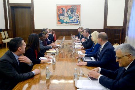 predsednik Srbije Aleksandar Vučić, direktorka Svetske banke za Zapadni Balkan, Evropu i Centralnu Aziju