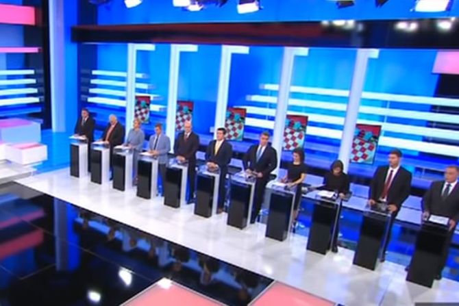 Hrvatska debata predsednički kandidati