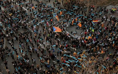 Katalonija, protest, Španija, Spain Soccer Clasico Protest