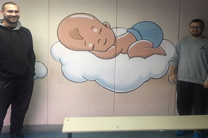 Zdravstveni centar Studenica, oslikana Neonatologija