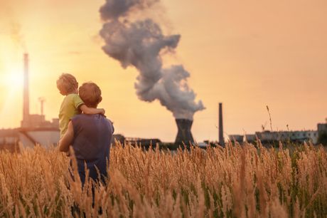 Globalno zagrevanje, fabrika, dim, budućnost