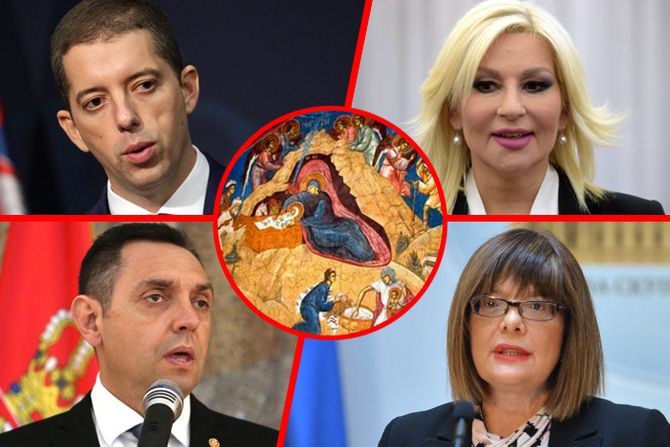 Srećan Božić Maja Gojković, Zorana Mihajlović, Marko Đurić, Aleksandar Vulin Srećan Božić Maja Gojković, Zorana Mihajlović, Marko Đurić, Aleksandar Vulin