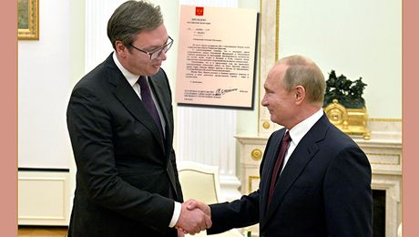 Aleksandar Vucic, Vladimir Putin, pismo