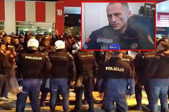 Nikšić protest policija