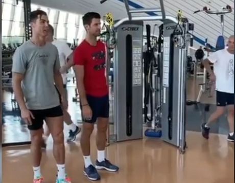 Novak Đoković i Kristijano Ronaldo Novak Đoković i Kristijano Ronaldo