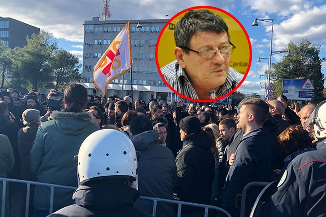 Svetislav Basara, Crna Gora, Podgorica protest