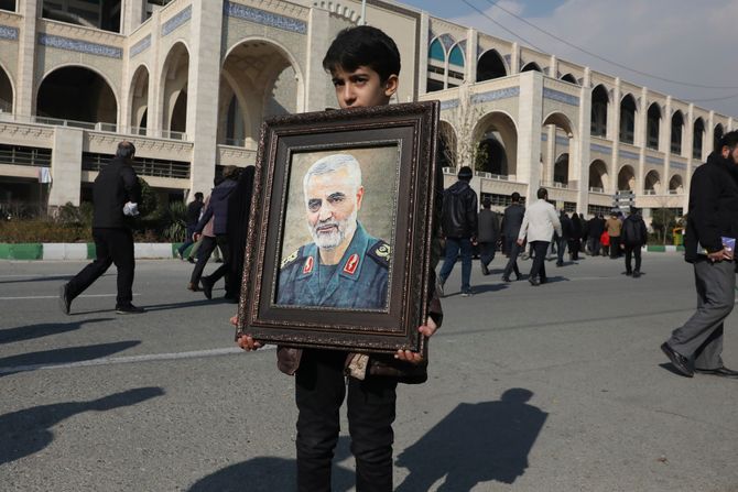 Napad, Kasim Sulejmani, Teheran, protest