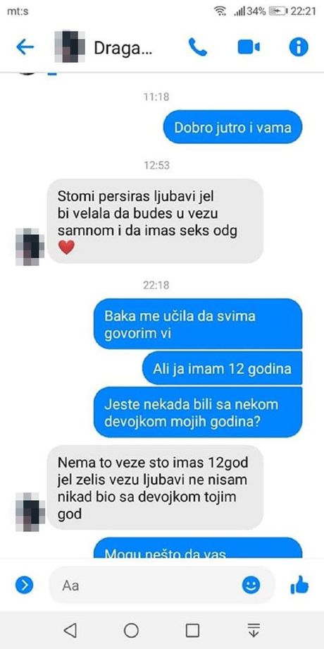Prepiska sa pedofilom Prepiska sa pedofilom