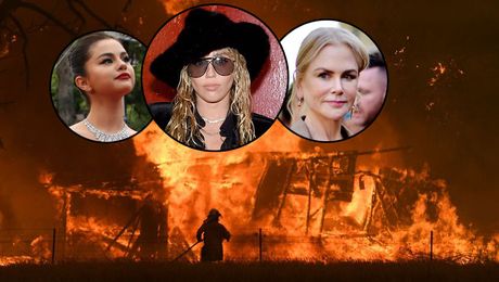 australija požar, Nikol Kidman, Selena Gomez, Majli Sajrus