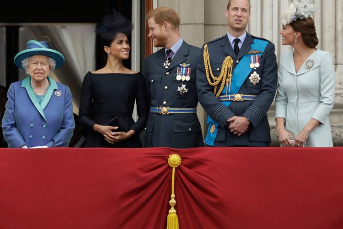 Kraljica Elizabeta,Hari i Megan, Britain Royals Prince Harry