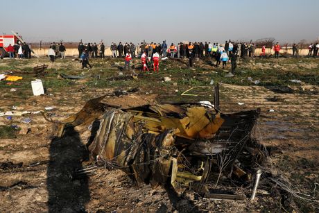 Pad aviona Teheran Iran ukrajinski avion