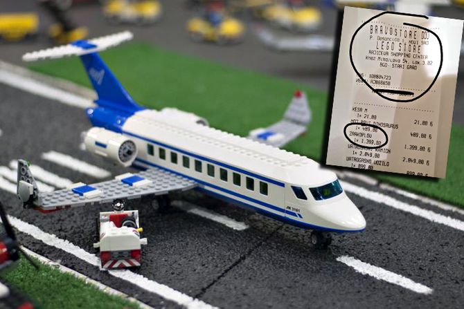 Lego avion racun