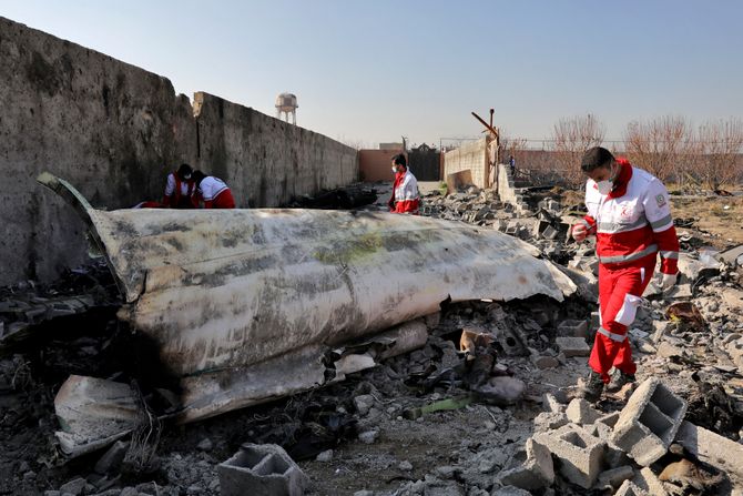 ukrajinski avion iran teheran srušen