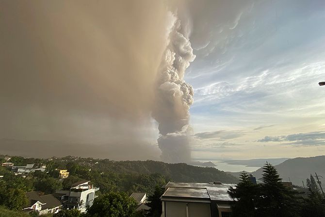 Erupcija vulkana Taal, Filipini