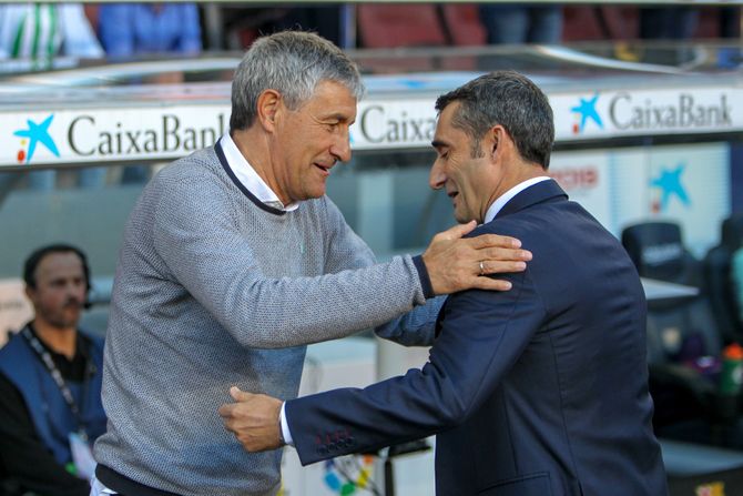 Kike Setjen, Ernesto Valverde, FK Barselona Kike Setjen, Ernesto Valverde, FK Barselona