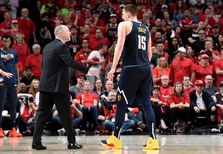 Nikola Jokić, Majk Meloun, Denver Nagets Nikola Jokić, Majk Meloun, Denver Nagets