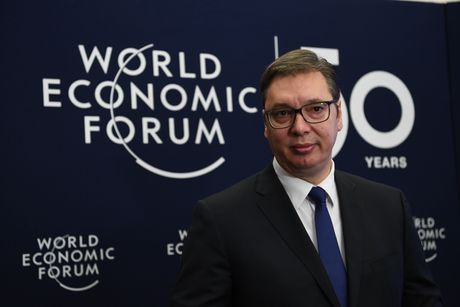 predsednik Srbije Aleksandar Vučić, Davos