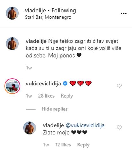 Lidija Vukićević i Vladimir Tomović u ljubavi, javno razmenjuju ljubavne poruke!