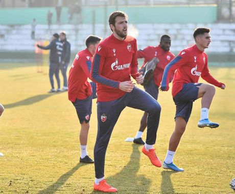 Prvi treninig Sanoga u Crvenoj zvezdi Prvi treninig Sanoga u Crvenoj zvezdi