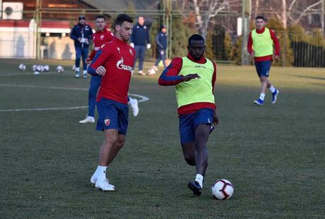 Prvi treninig Sanoga u Crvenoj zvezdi Prvi treninig Sanoga u Crvenoj zvezdi