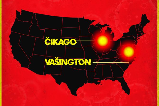 Koronavirus mapa Amerika