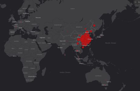 Interaktivna mapa, koronavirus