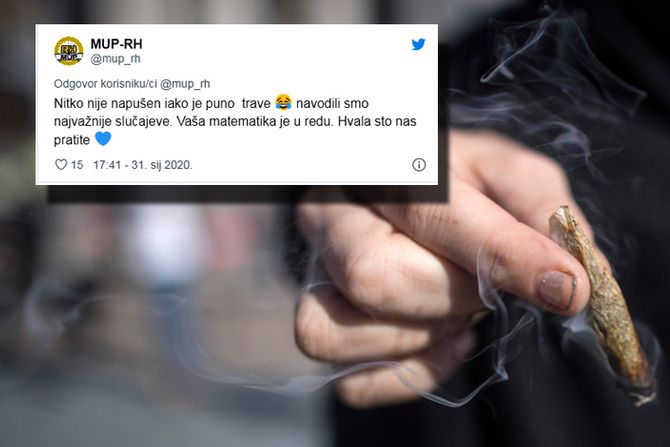 Hrvatsa policija marihuana status tviter