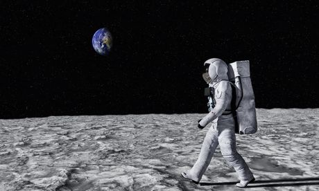 mesec, zemlja, astronaut mesec, zemlja, astronaut