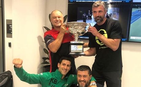Novak Đoković, Australijan open, Marjan Vajda, Goran Ivanišević, Ulises Badio Novak Đoković, Australijan open, Marjan Vajda, Goran Ivanišević, Ulises Badio
