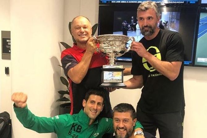 Novak Đoković, Australijan open, Marjan Vajda, Goran Ivanišević, Ulises Badio Novak Đoković, Australijan open, Marjan Vajda, Goran Ivanišević, Ulises Badio