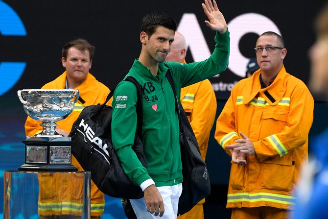 Novak Đoković, Dominik Tim, Australijan open finale 2020 Novak Đoković, Dominik Tim, Australijan open finale 2020