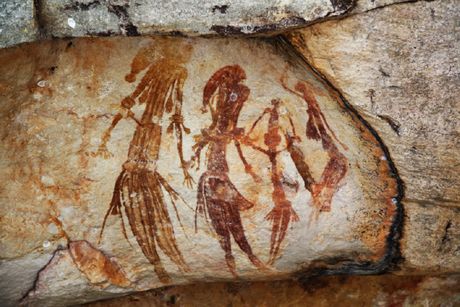 crtež na kamenu, Aboridžini