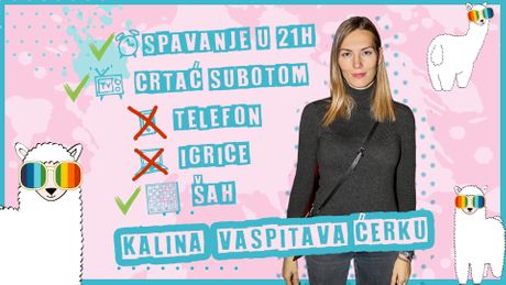 Kalina Kovačević vaspitava ćerku