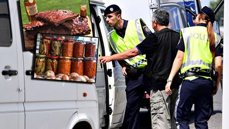 Austrijska policija, granica ajvar rebarca
