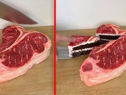 Torta u obliku parčeta mesa