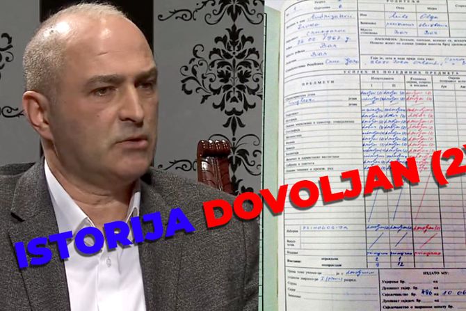 Živko Andrijašević, dnevnik ocena