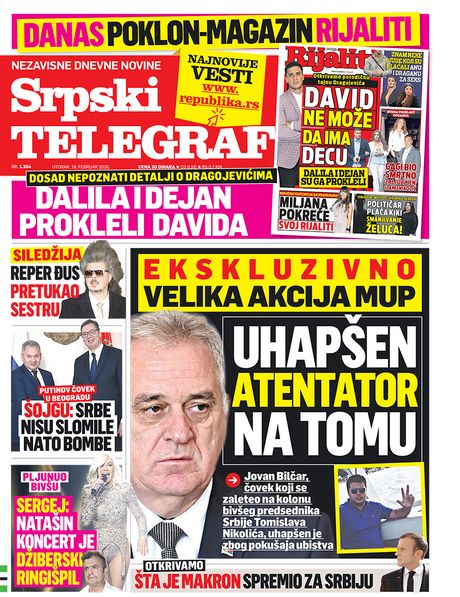 Prelistavanje srpski telegraf Prelistavanje srpski telegraf