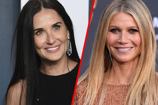 Demi Moore  Demi Mur, Gwyneth Paltrow, Gvinet Paltru, Paltrou